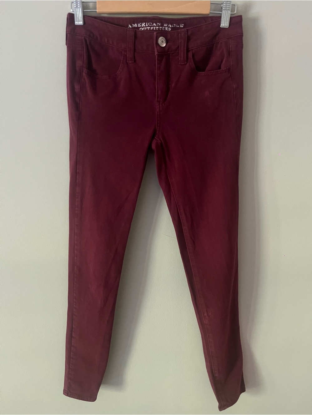 American Eagle Outfitters Women's Deep Wine Skinny Jeggings